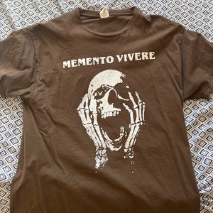 Memento vivere vintage brown shirt